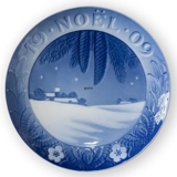 1909 Royal Copenhagen Christmas plate with French text