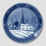 1917 Christmas plate with German text
