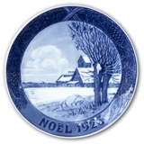 1923 Christmas plate with French text