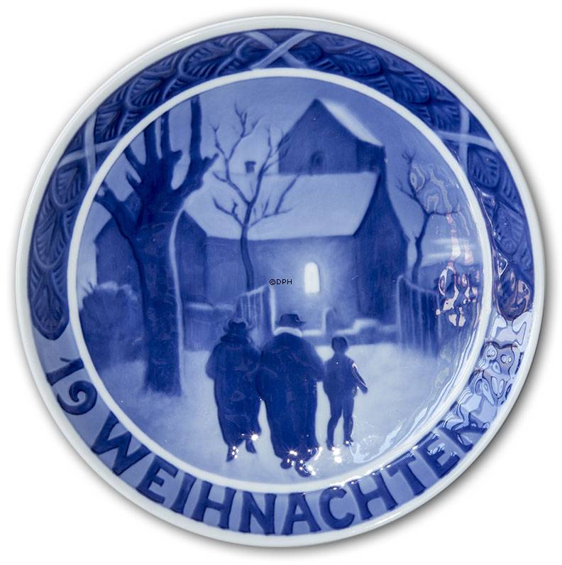 1928 Juleplatte med tysk tekst