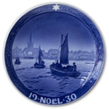 1930 Juleplatte med fransk tekst
