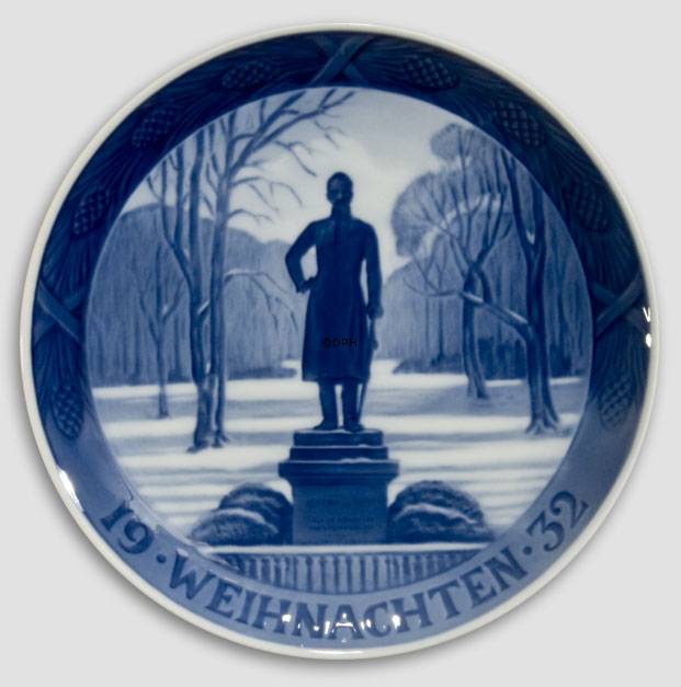 1932 Juleplatte med tysk tekst