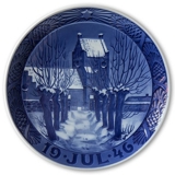 The church in Farum 1946, Royal Copenhagen Christmas plate