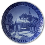 The church in Noddebo,
 Frederiksborg county 1948, Royal Copenhagen Christmas plate