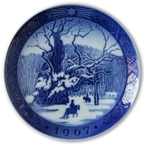 The Royal Oak near Jaegerspris (approx. 1400 years old) 1967, Royal Copenhagen Christmas plate