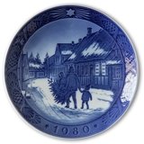 Bringing Home the 
Christmas Tree 1980, Royal Copenhagen Christmas plate