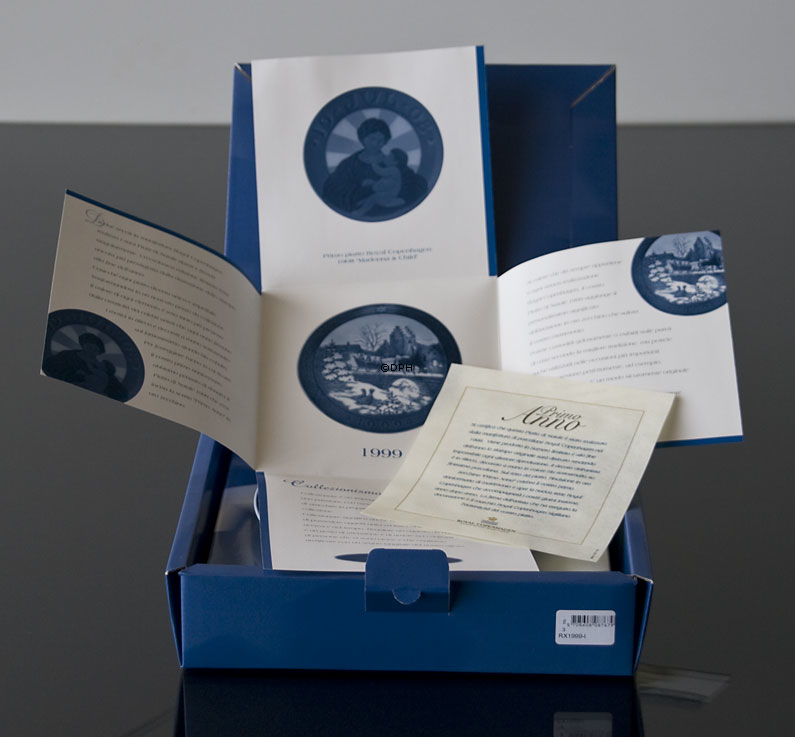 1999 Royal Copenhagen Juleplatte - Italiensk