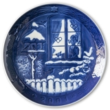 Watching the Birds 2001, Royal Copenhagen Christmas plate