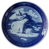 Christmas in Greenland with Polar bears 2010, Royal Copenhagen Christmas plate