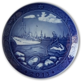 Copenhagen Harbour (The Little Mermaid) 2013, Royal Copenhagen Christmas plate