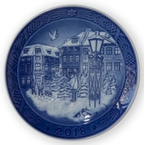 Christmas Tree Market, 2018 Royal Copenhagen Christmas plate