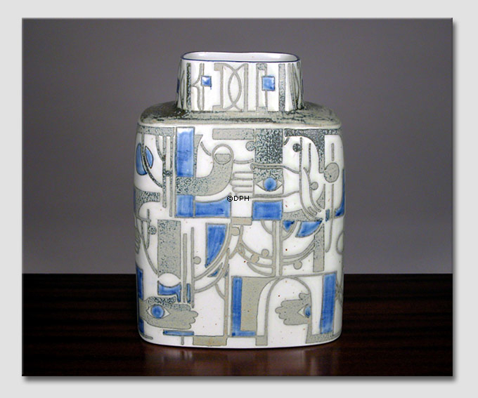 Fajance vase uden signatur og nr., Royal Copenhagen