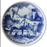 Kivkk marknad Sjöbo plate 1975