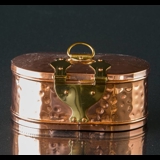 Storage box in copper (brass)