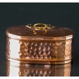 Storage box in copper (brass)