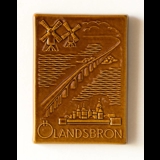 Tile with Landsbron, brown