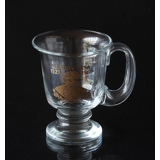 Glass Mug from KostaBoda with motif of Gustav Vasa 1523-1560