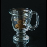 Glass Mug from KostaBoda with motif of Gustav Vasa 1523-1560