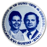 Swedish Plate Wedding between Carl XVI Gustaf and Silvia 19th June 1976