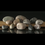 Polierter ungewaschener und unbehandelter Stein, 1 Stk. - Dekorativer Naturstein 8-17cm, sortiert