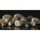 Stone, unwashed, 1 pcs. - Decorative polished stone 8-17 cm, assorted