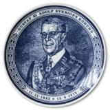 Swedish Plate Gustaf VI Adolf King of Sweden 1882-1973