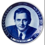 Commemorative Plate Olof Palme 1927-1986