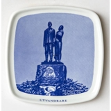 Norsk mindeplatte Udvandrerne Skulptur af Axel Olsson