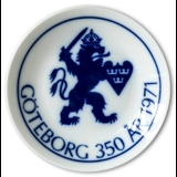 Hackefors Schwedischer Gedenkteller Göteborg 350. Jahrestag