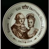 Svenske kongepar Karl XIII og Hedvig Elisabet 1809-1818