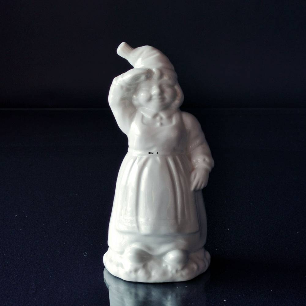 Hvid Julekone / julefigur (velegnet til porcelænsmaling)