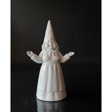 Hvid Julekone / julefigur (velegnet til porcelænsmaling)