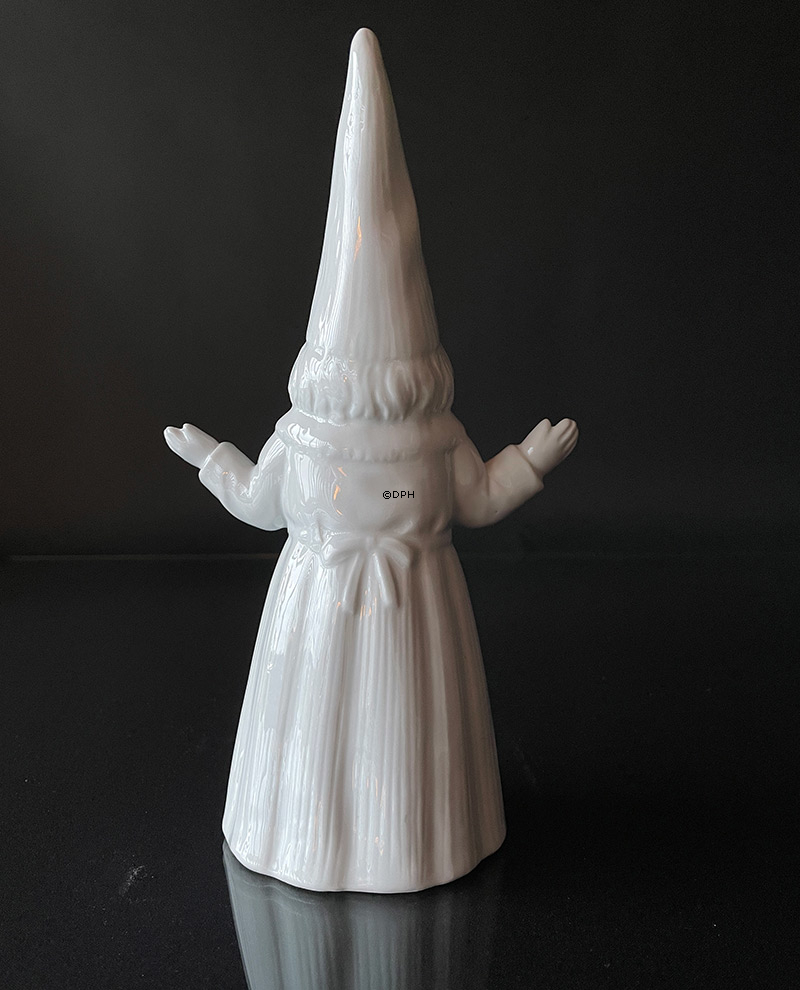 Hvid Julekone / julefigur (velegnet til porcelænsmaling)