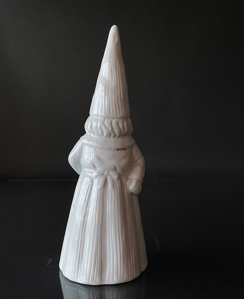 Hvid Julekone / julefigur (velegnet til porcelænsmaling)