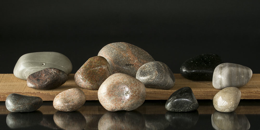 Poleret uvasket og ubehandlet Sten, 1 stk. - Dekorativ natursten 8-17cm, assorteret