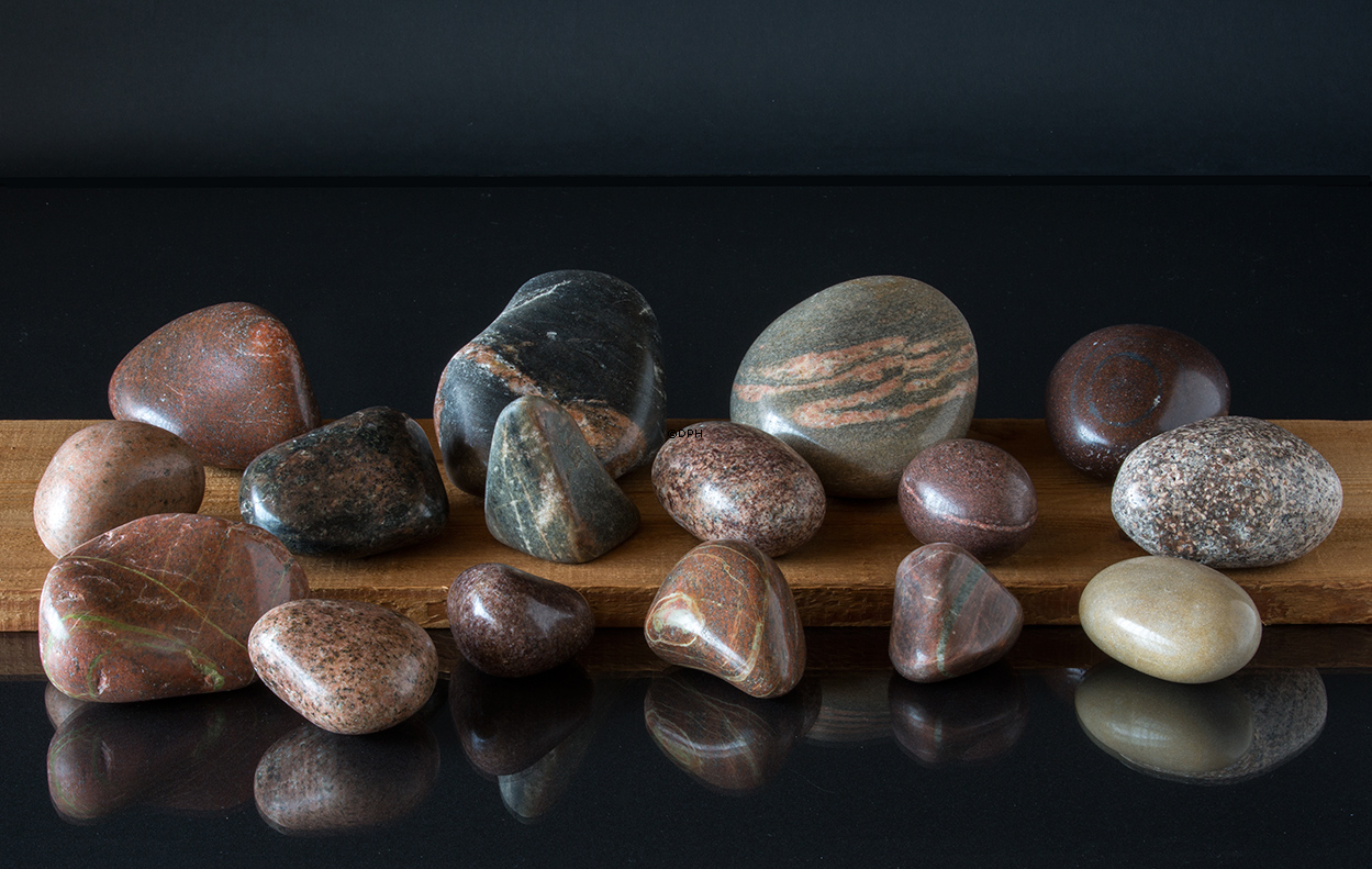 Poleret uvasket og ubehandlet Sten, 1 stk. - Dekorativ natursten 8-17cm, assorteret