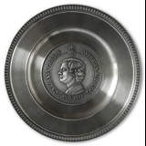 Scandia Pewter Carl XVI Gustaf 1973 King of Sweden plate