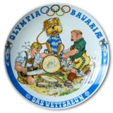 Seltmann Olympia Bavariae Teller 1972 Das Wettsaeg'n