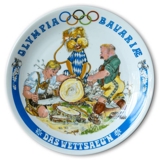 Seltmann Olympia Bavariae Teller 1972 Das Wettsaeg'n