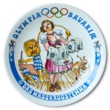 Seltmann Olympia Bavariae plate 1972 Das Masskrugstemma