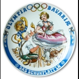 Seltmann Olympia Bavariae platte 1972 stor Das Schuhplatt'ln