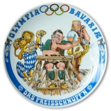 Seltmann Olympia Bavariae Teller 1972 groß Das Preisschnupf'n