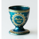 1980 Steinböck Easter egg cup, Turquoise