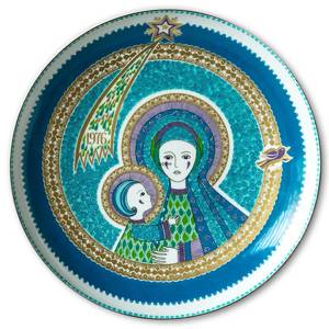 Wall decoration - 1976 Steinbock annual jubilee plate The virgin Mary with baby Jesus