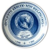 Møntplatte nr. 1 Svensk Carl XIV Johan