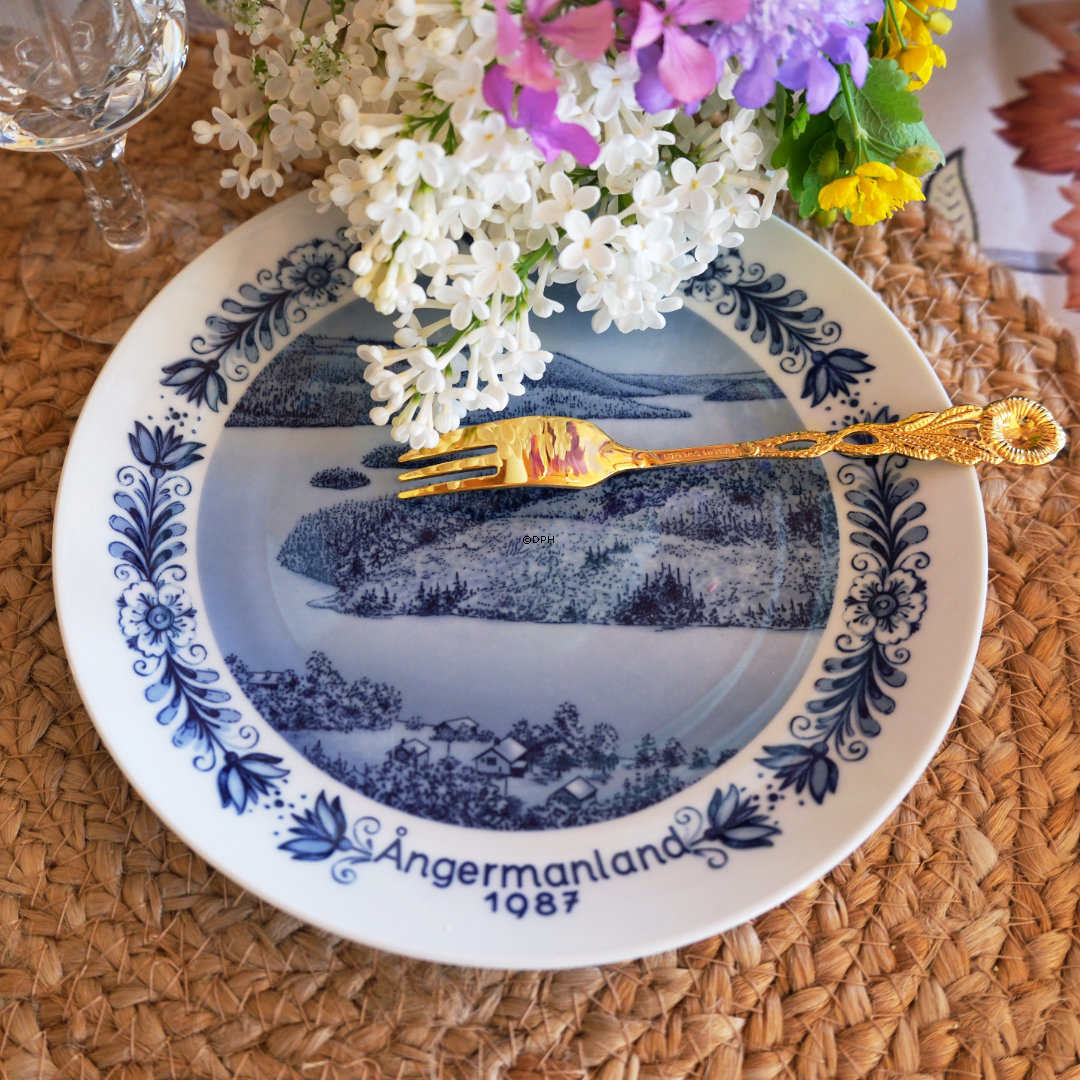 1987 Seltmann svensk landskab platte Ångermanland