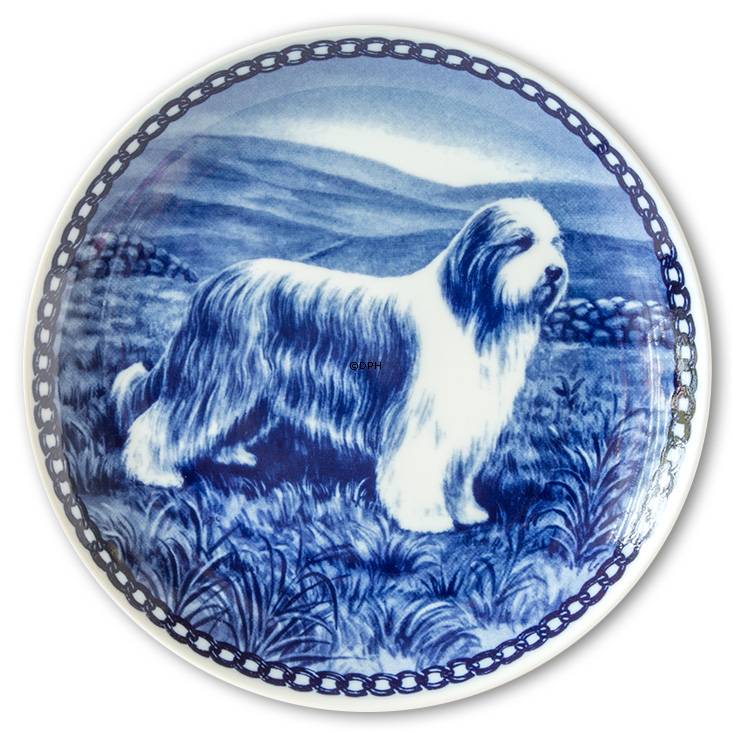 Tove Svendsen Hundeplatte, Bearded Collie