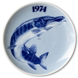 1974 Tove Svendsen Fish plate, Northern pike