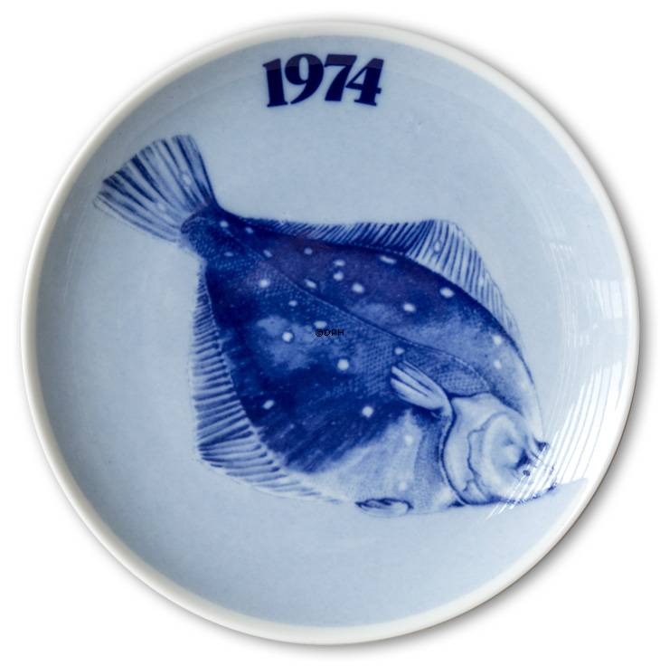 1974 Tove Svendsen Fiskeplatte, Rødspætte