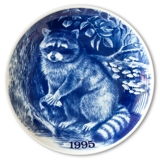 1995 Tove Svendsen, Jagtplatte, Vaskebjørn